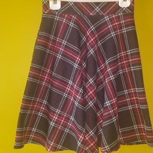 Retro inspired tartan skirt